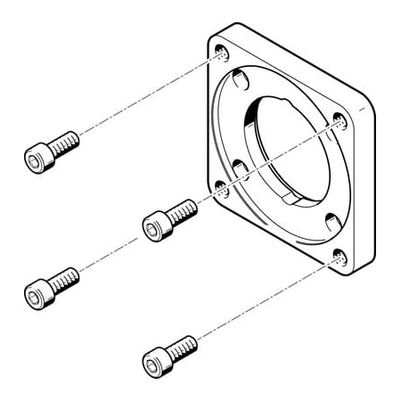 Festo Motor Flange EAMF-A-62A-100A EAMF-A-62A-100A
